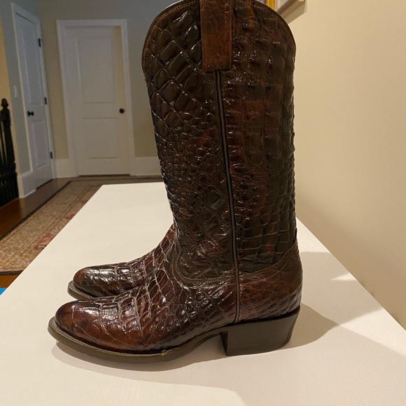 Rudel Rogers Alligator Embossed Western Boot - Picture 3 of 5